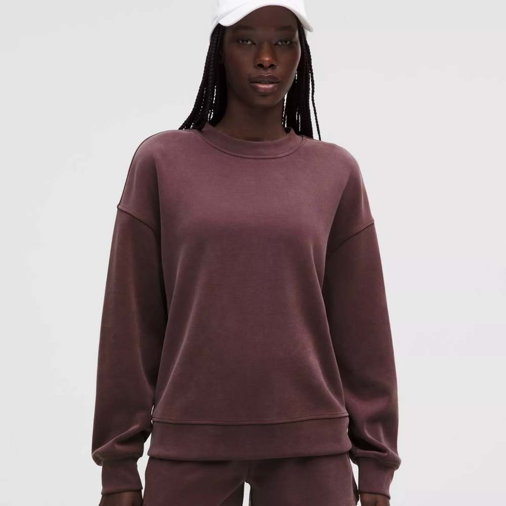 Lululemon Softstreme Crewneck Oversized Pullover Purple Size Small